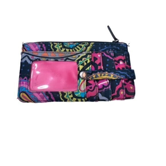 Vera Bradley Twilight Paisley Wallet - Very Cute - Card Holder Zip Pocket - Picture 1 of 5